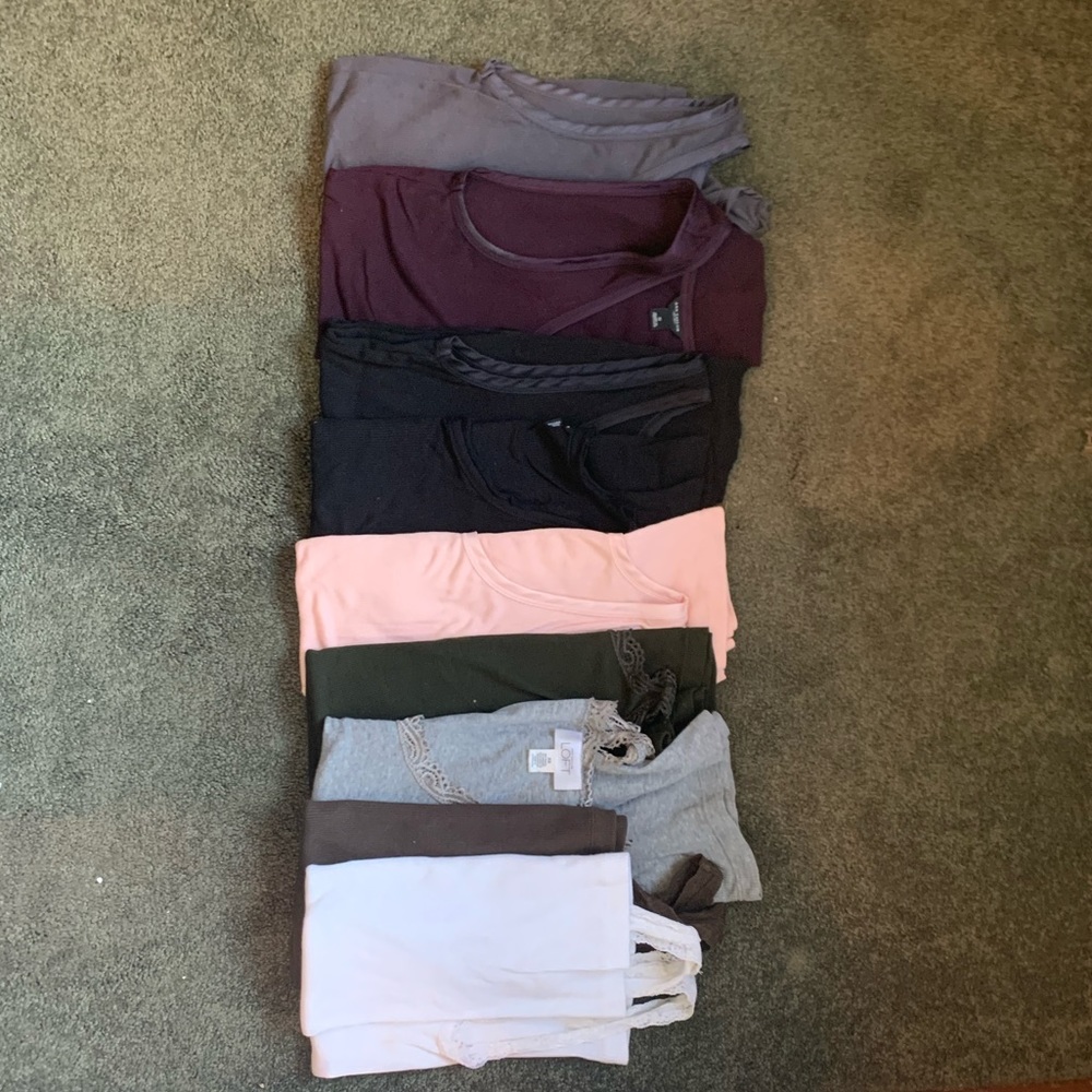 8 Camisoles in many colors